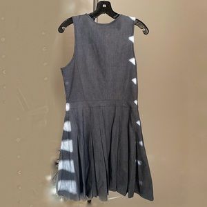 Armani exchange NWT gray pleated dress size 8